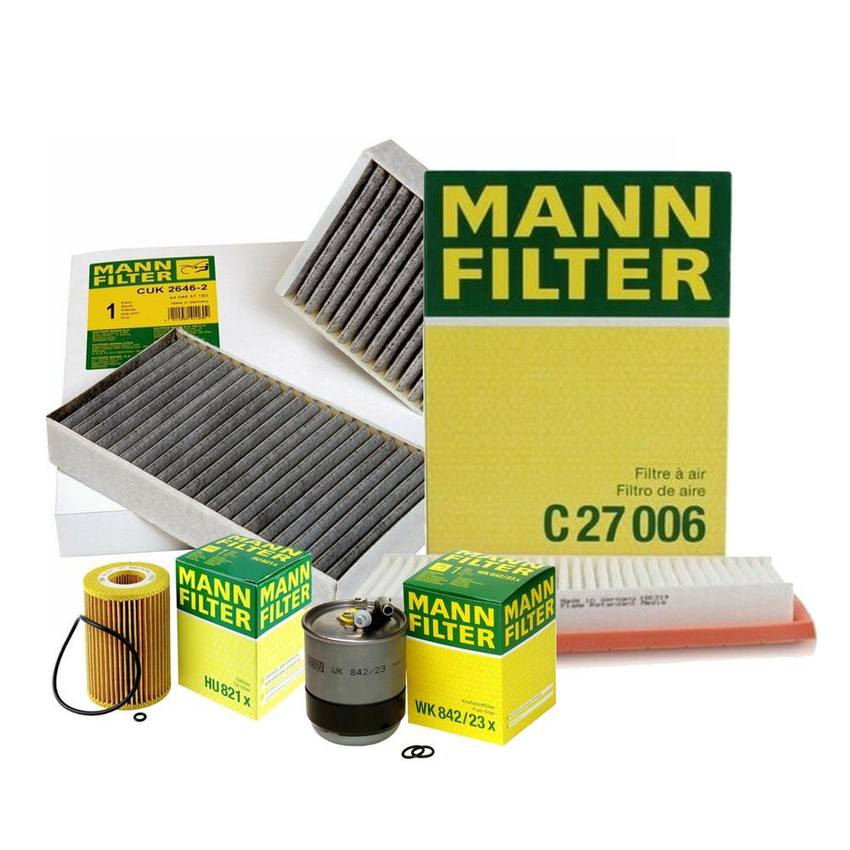 Mercedes Air / Cabin Air / Fuel / Engine Oil Filter Kit 164830021864 - MANN-FILTER 3739271KIT